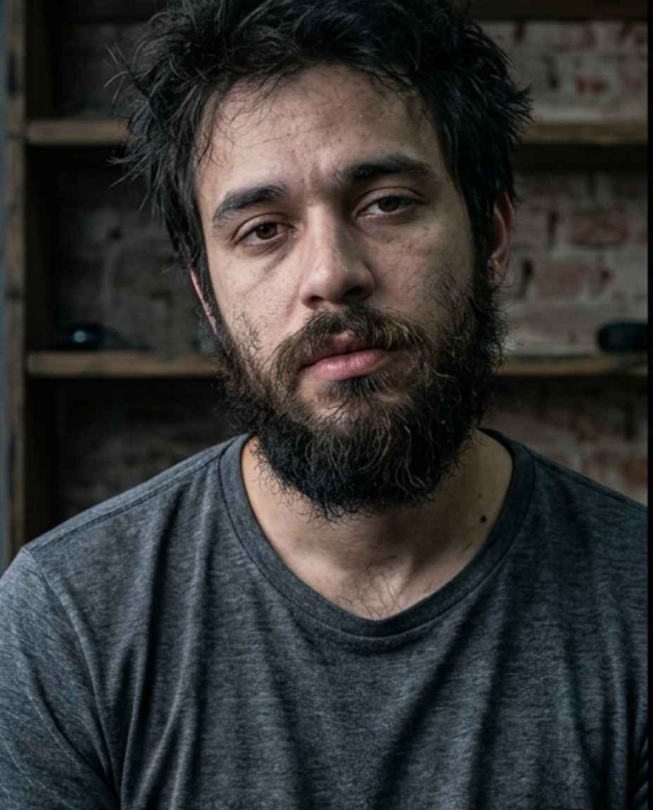 Barba antes